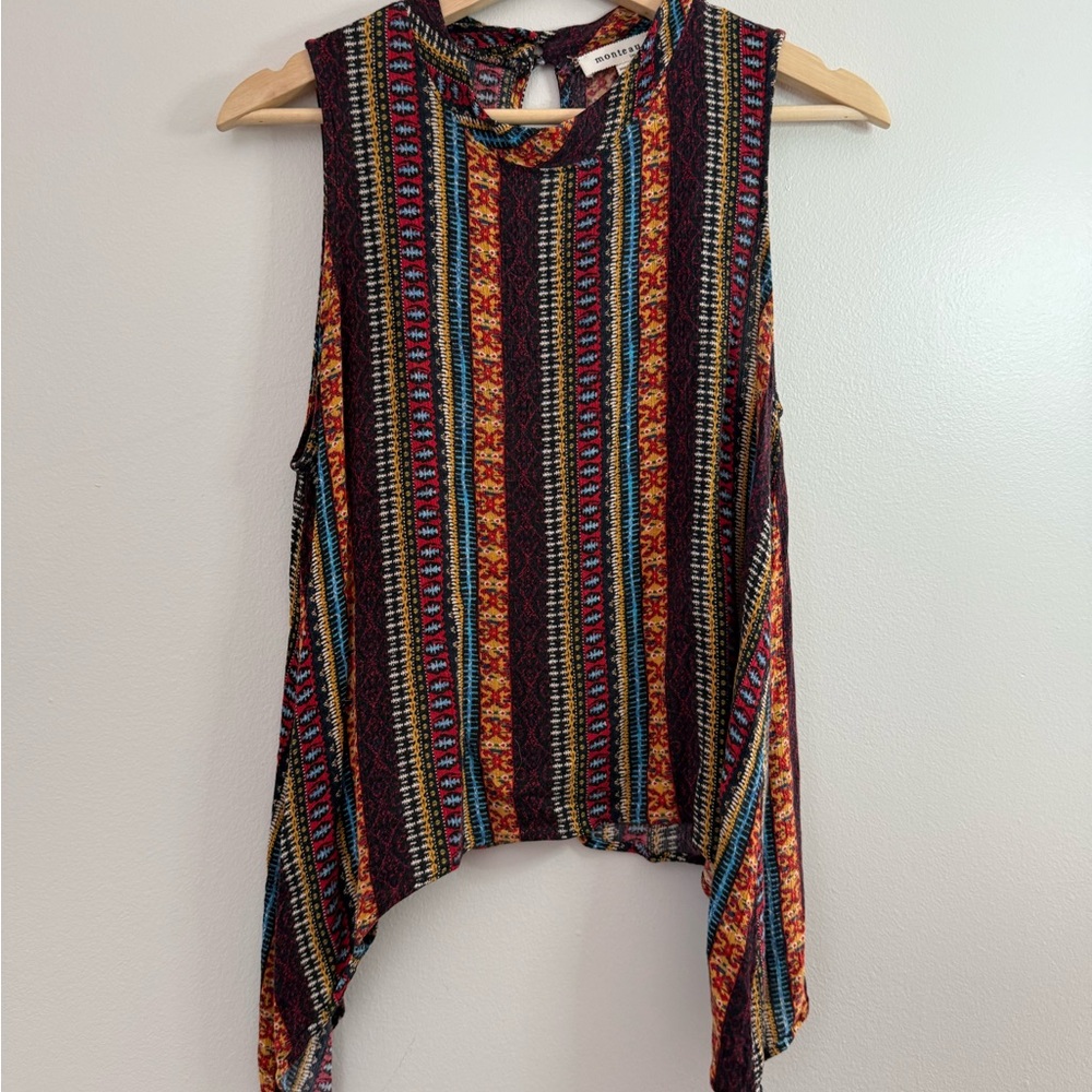 Vibrant Striped Sleeveless Tank Top